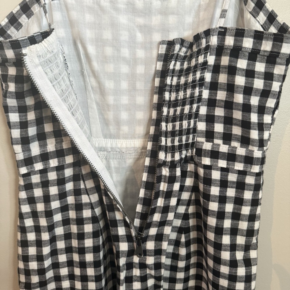 Abercrombie &‎ Fitch Women's Gingham Dress Size SM Black White 90's Y2K - Picture 8 of 8